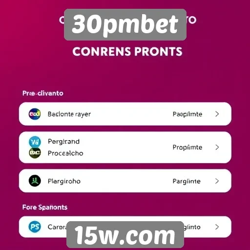 Avaliação dos métodos de pagamento em 30pmbet